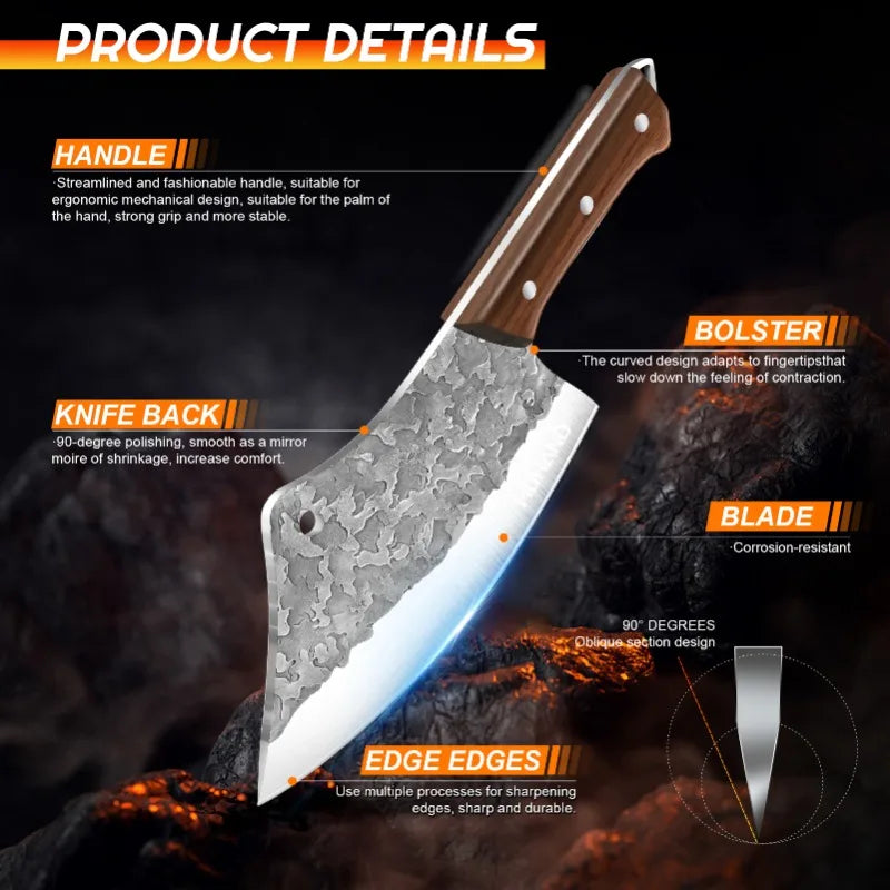 14PCS Japanese Chef Knife Set High Carbon Steel Sharp Blade for Meat Slicing Peeling Chopping Cooking Kitchen Knives Set
