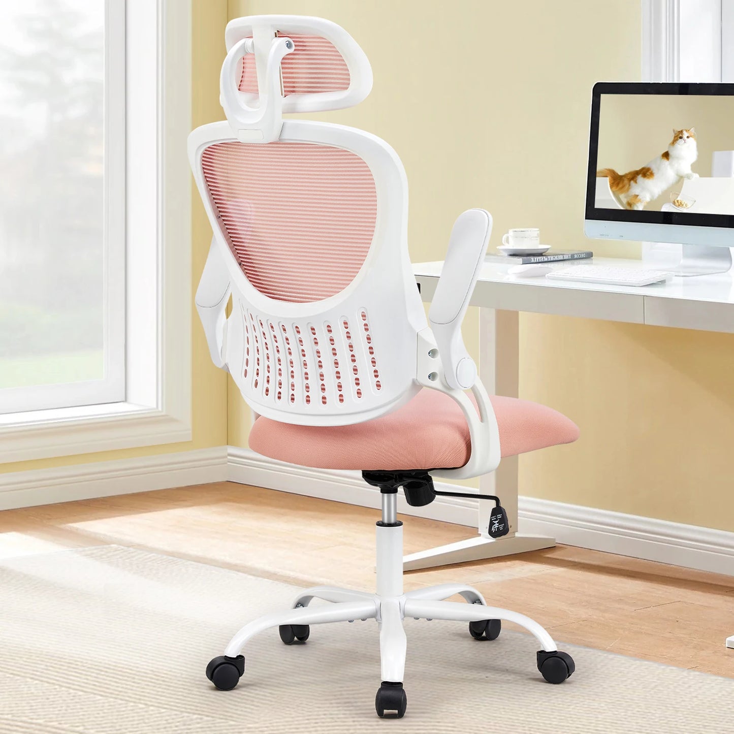 JHK Ergonomics Mesh Office Chair With Adjustable Headrest