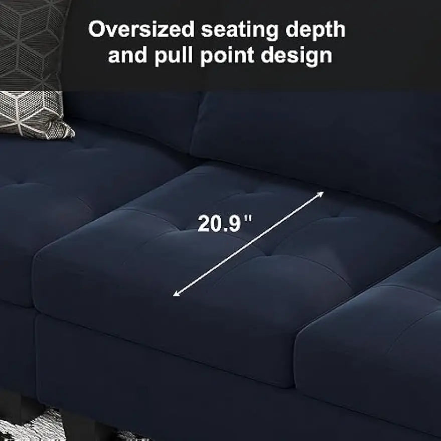 Liaoning Velvet Modular Sofa Couch Living Room Everyday Use