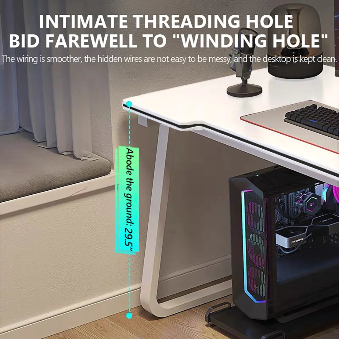 WXJHL Gaming Desk PC Wood Writing Table For Home Office