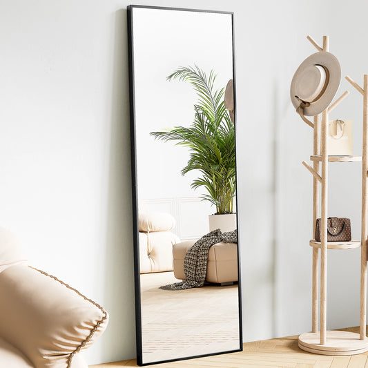 JHK Wall Mirror Aluminum Alloy Frame Standing Or Leaning