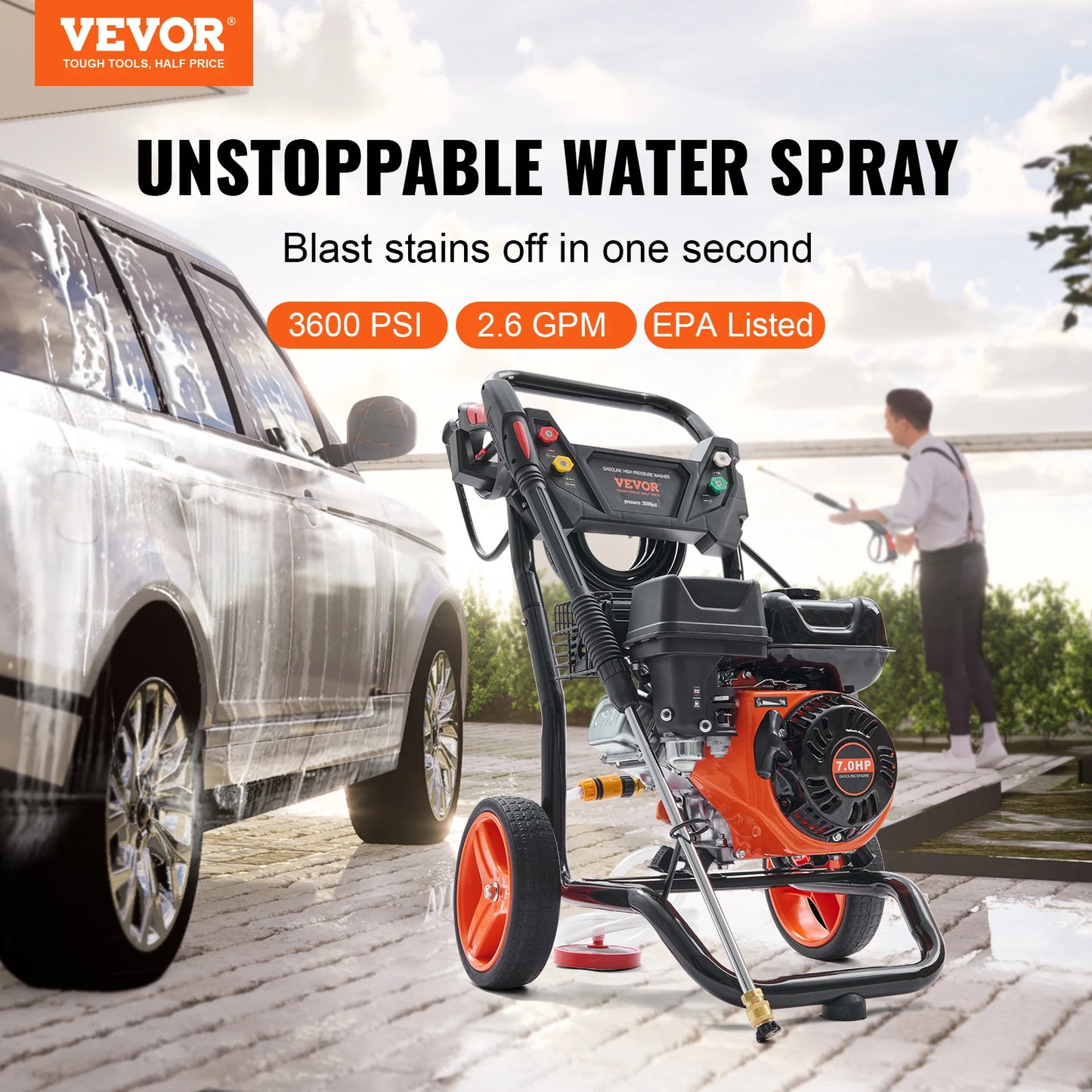 Heavenly HomeDecor SucceBuy Gas Pressure Washer 3600 PSI