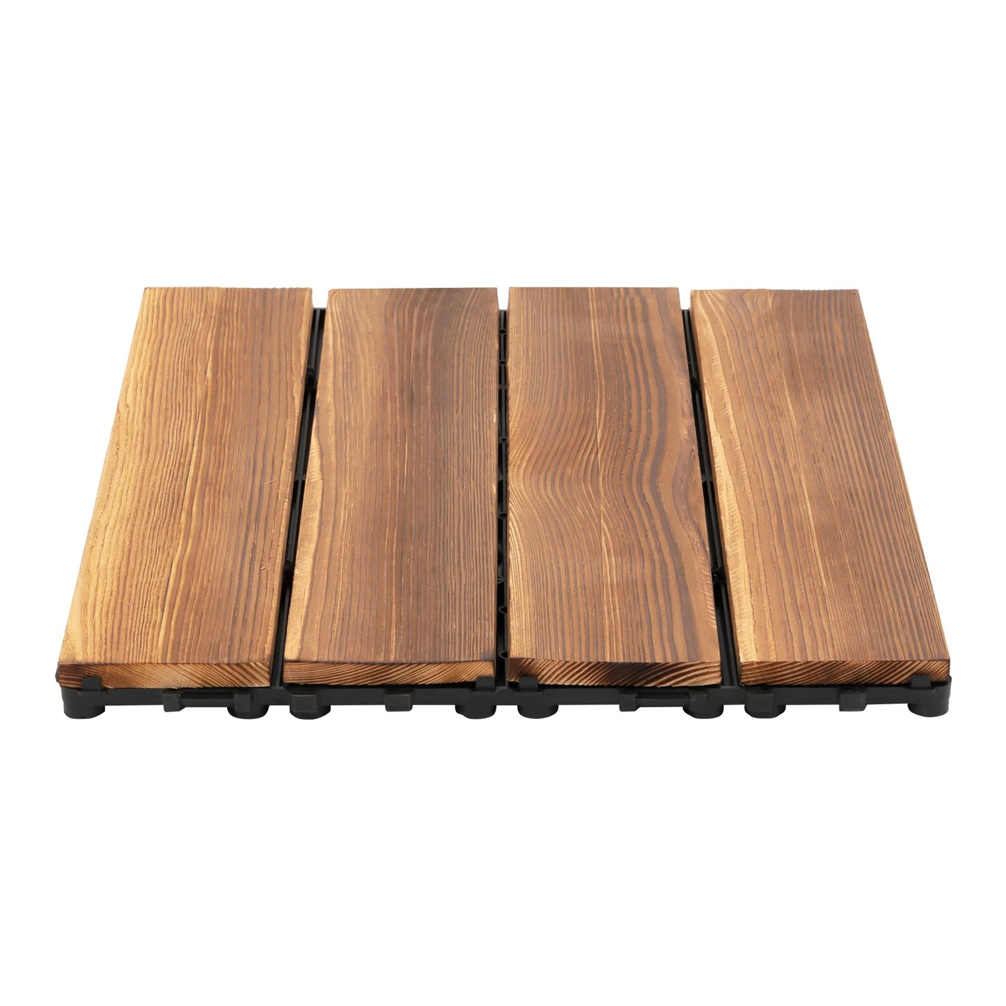 Wood Interlocking Deck Tiles 36 Count Waterproof Flooring