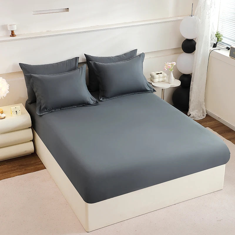 Twin Full Queen King Comforter Mattress Topper Bed Sheet And Pillowcases White Set In A Carton