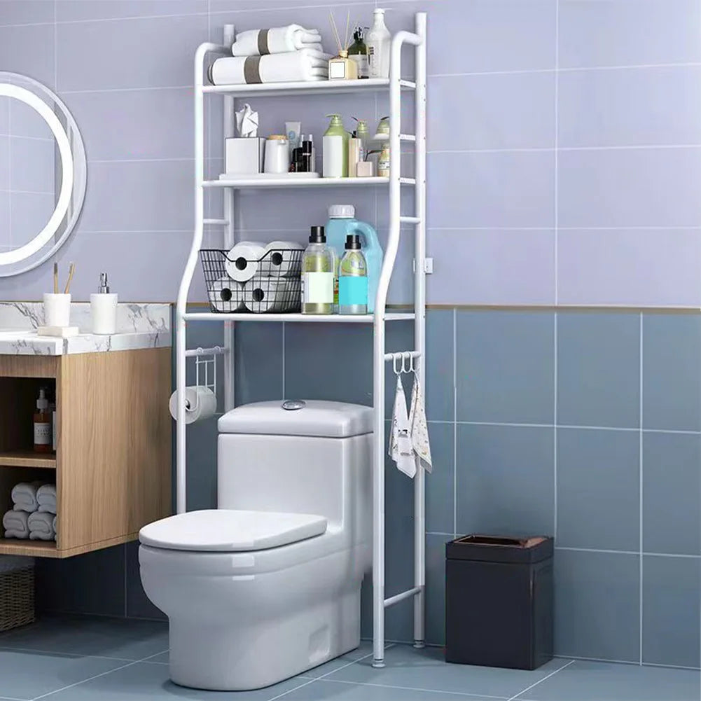 HiMISSH Over Toilet Storage Organizer With Towel Hooks