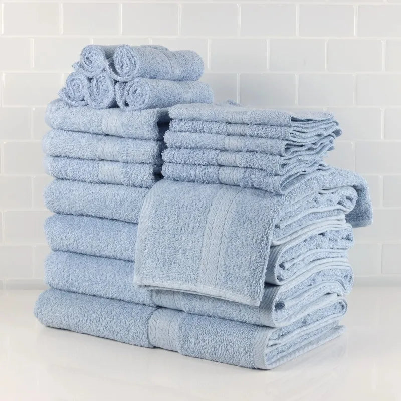 Guangdong 18 Piece Cotton Towel Set Super Absorbent
