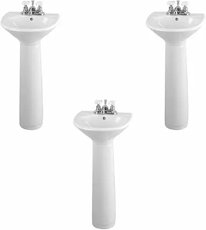 Renovators Supply Ondine White Pedestal Sink Overflow