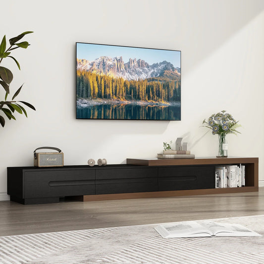 QiaoShiRen Extendable TV Stand With Drawers And Storage