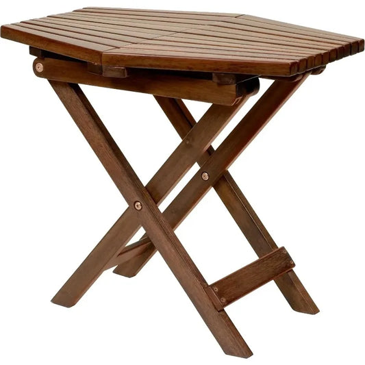 Popular.Tamarack Folding Table - Outdoor Patio Furniture Accessory for Home Entertaining in the Patio, Backyard, and Deck, Cinna