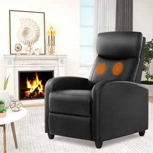 JHK Recliner Chair Massage Sofa Modern Fabric Lumbar Support
