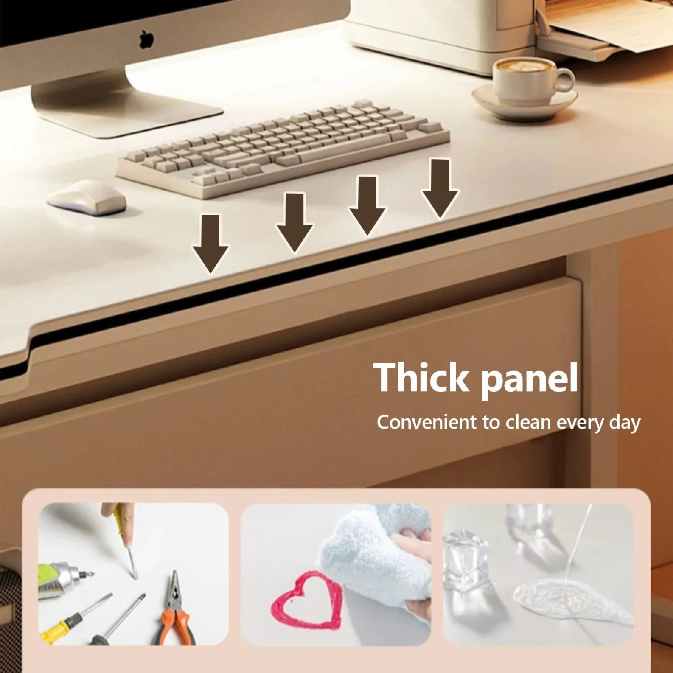 WXJHL Gaming Desk PC Wood Writing Table For Home Office