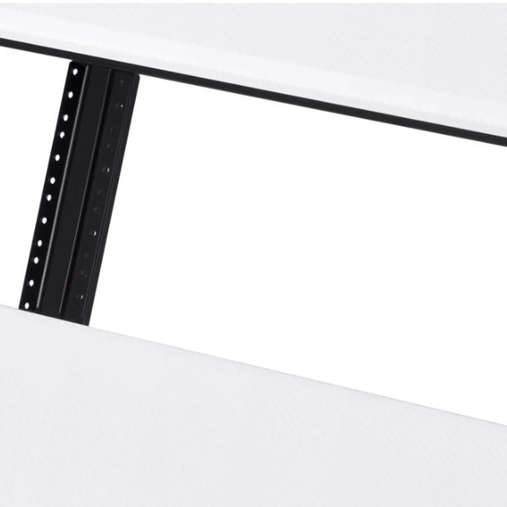 47Inch Home Office Desk Music Recording Studio Furniture Computer Desk with Keyboard Tray Cupholder Headset Hook 3 Shelves