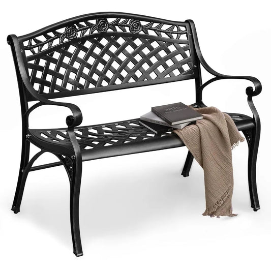 Heavenly Home Decor MKDK Cast Aluminum Outdoor Bench