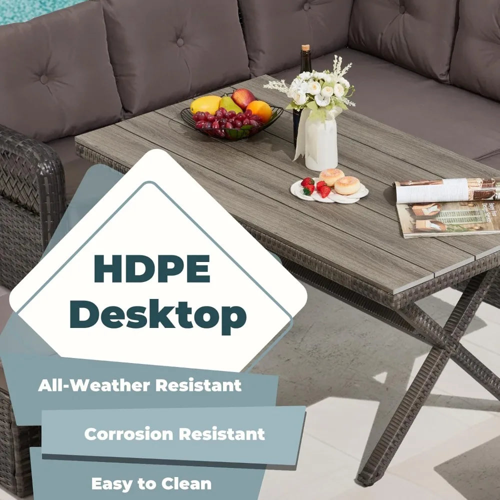 Heavenly HomeDecor 7 Piece Patio Set Outdoor Dining