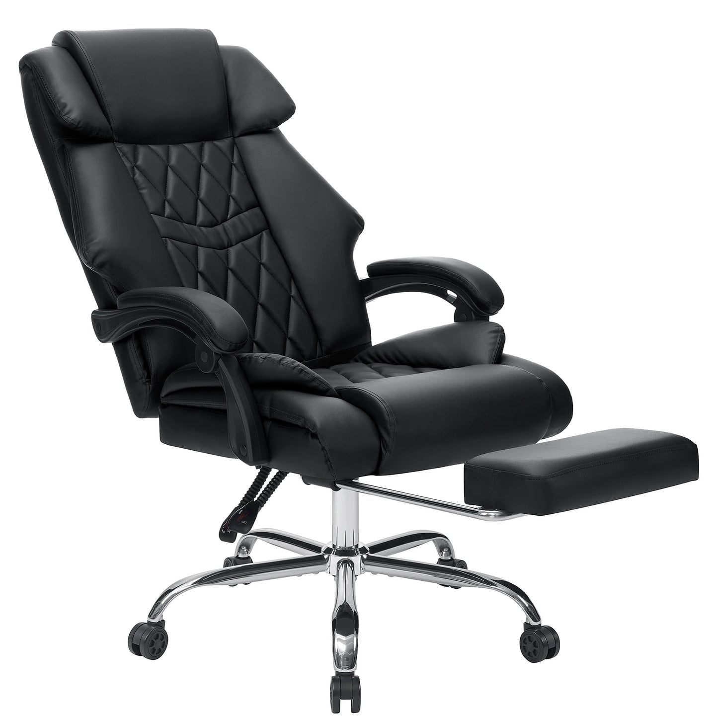 Hommpa Office Chair Massage High Back Leather Footrest