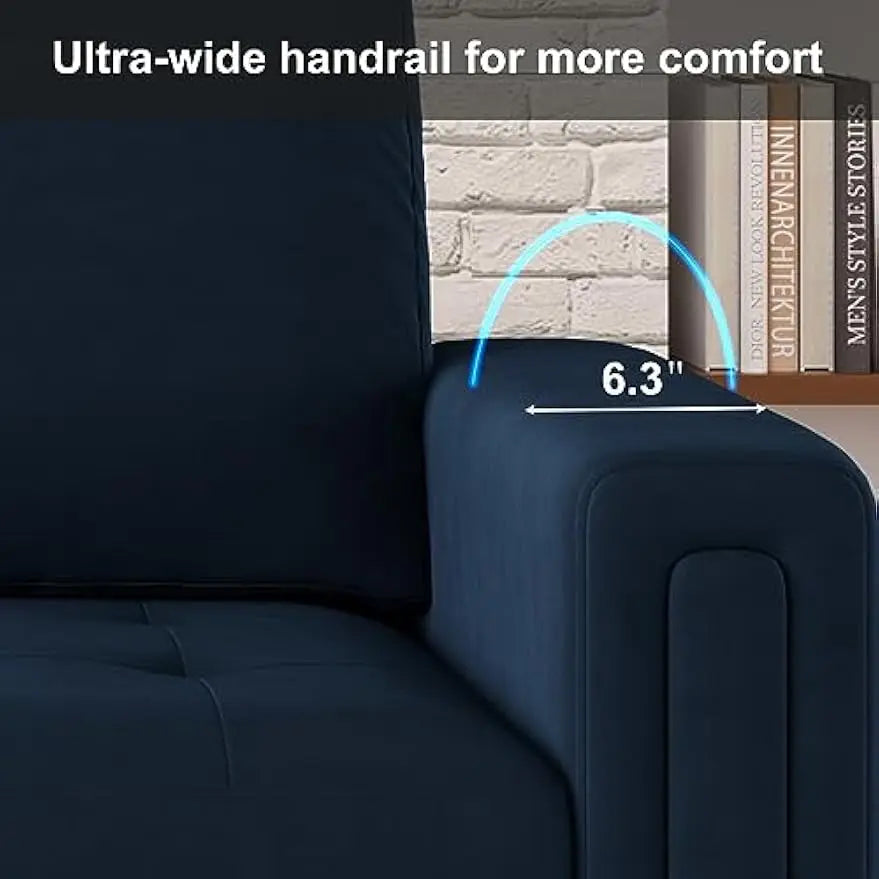 Liaoning Velvet Modular Sofa Couch Living Room Everyday Use