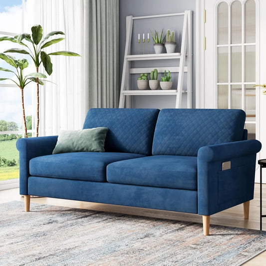 65" Loveseat, Comfy Small Couch,Mid Century Modern Decor Loveseat Sofa,Couches for Living Room,2-Seat Sofa Living Room Furniture